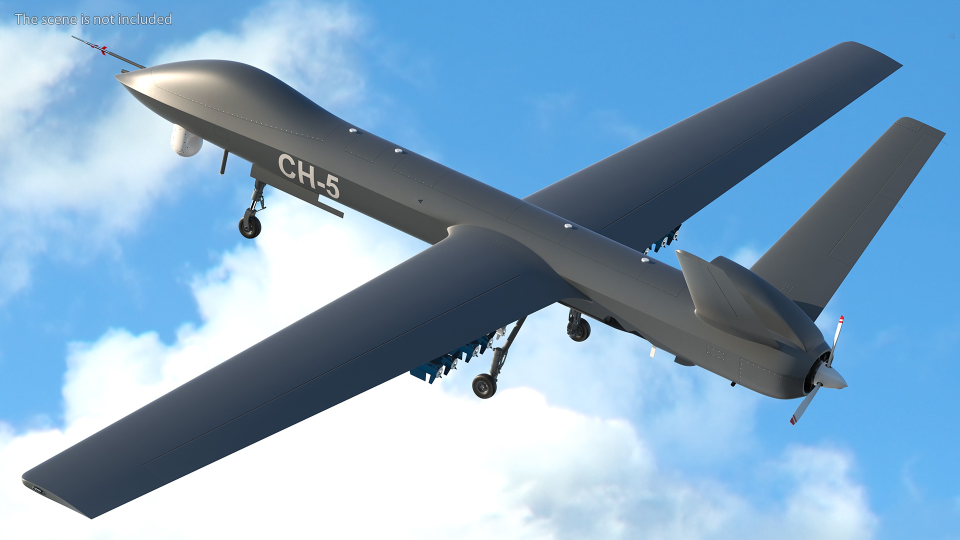 CH-5 Rainbow UAV Armed 3D