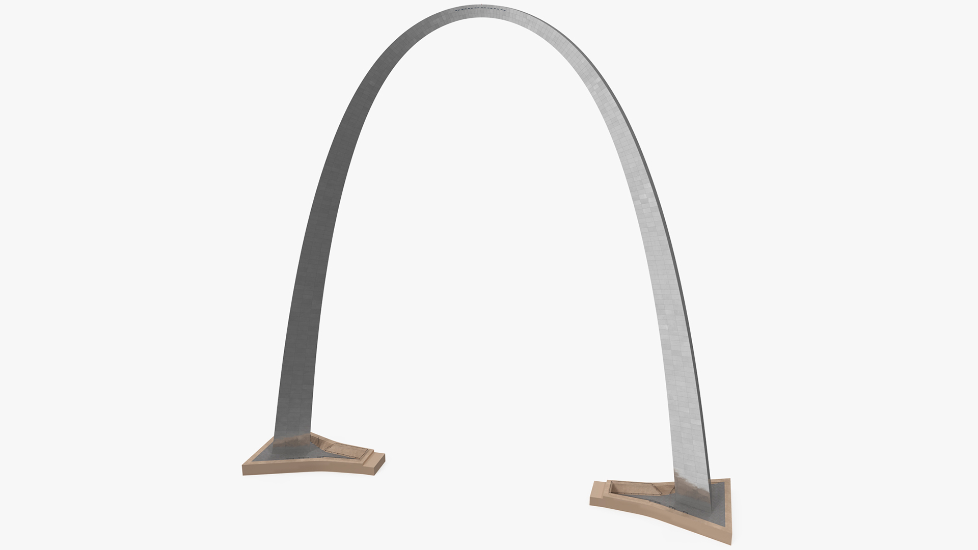 3D Gateway Arch Monument