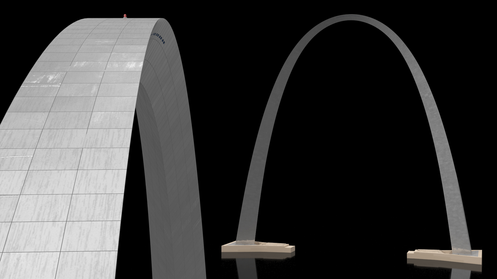 3D Gateway Arch Monument