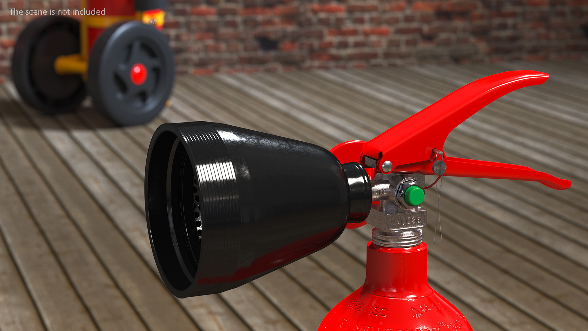 3D model Fire Safety SG 2Kg CO2 Fire Extinguisher