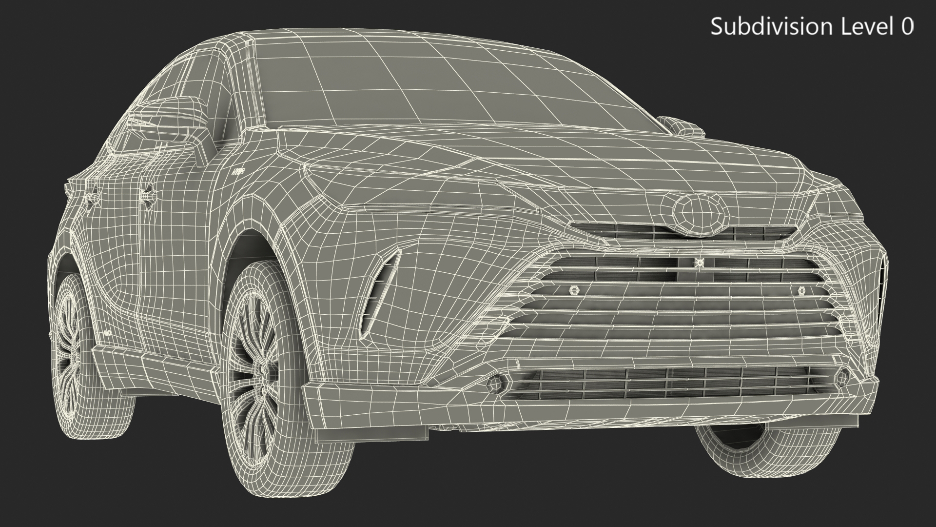 3D Toyota Venza 2021 Simple Interior model