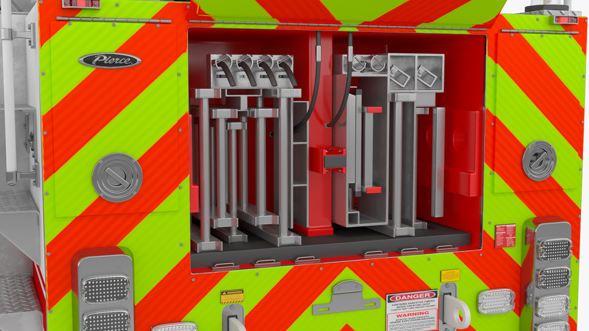 3D model White Velocity Ascendant Fire Truck