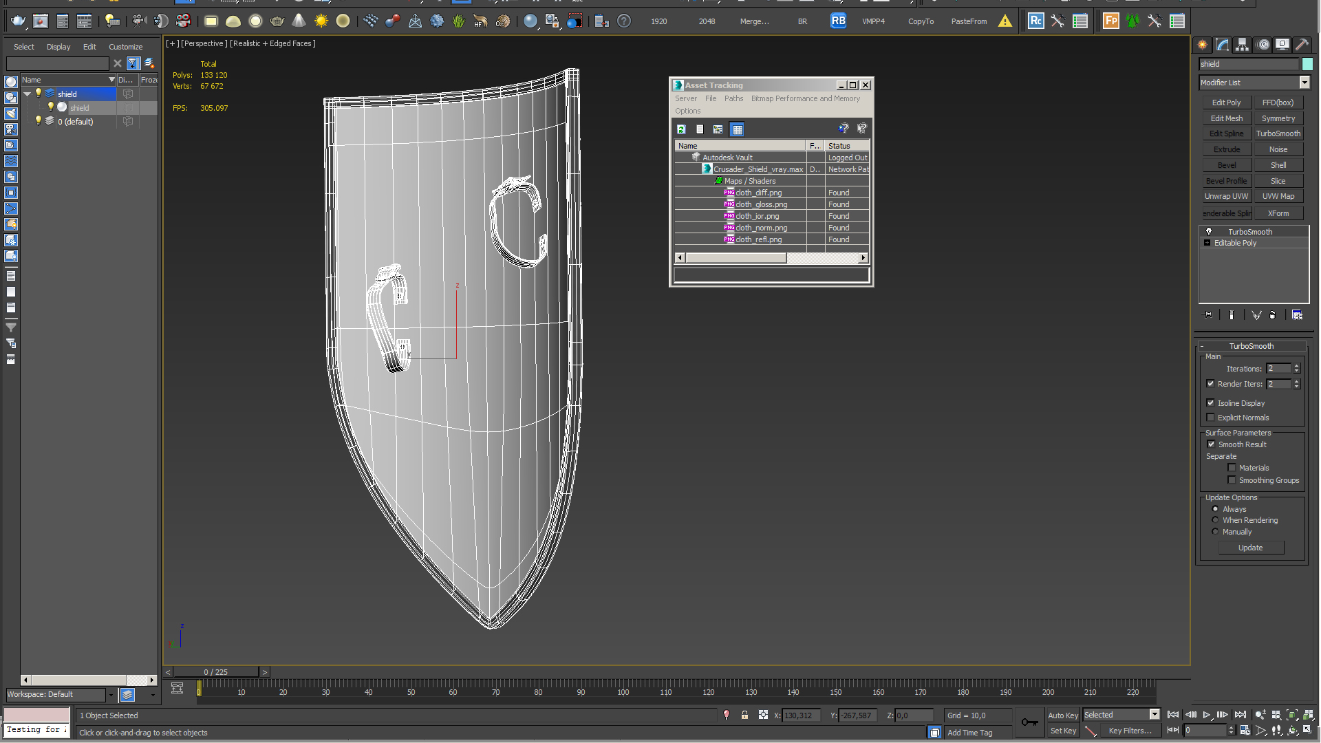 3D model Crusader Shield