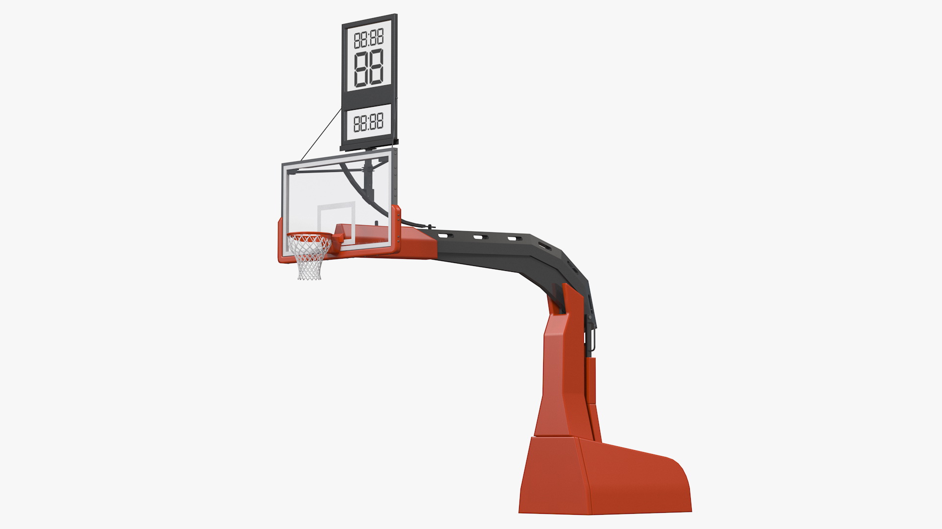 Hydraulic Portable Basketball Hoop 3D model