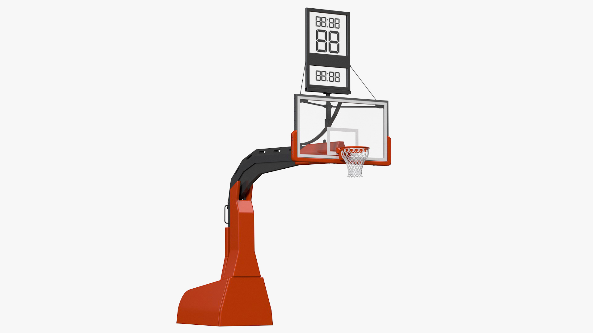 Hydraulic Portable Basketball Hoop 3D model