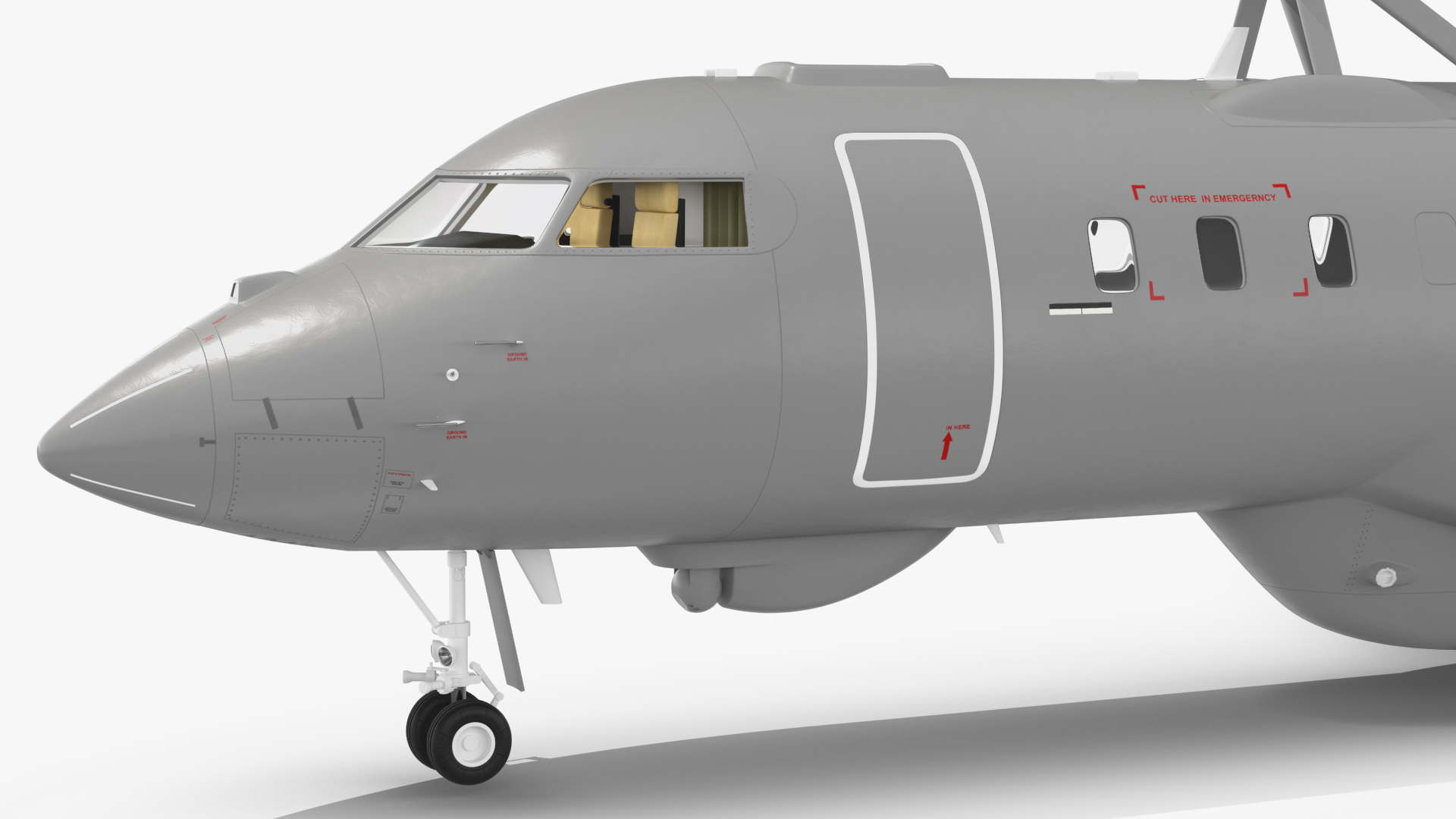 SAAB GlobalEye AEW Aircraft SE-RMY 3D model