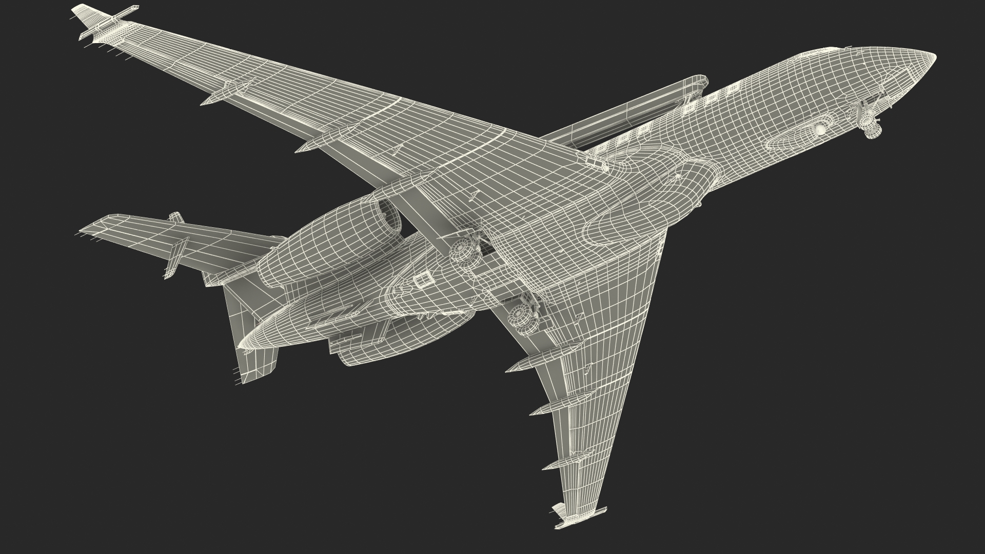 SAAB GlobalEye AEW Aircraft SE-RMY 3D model