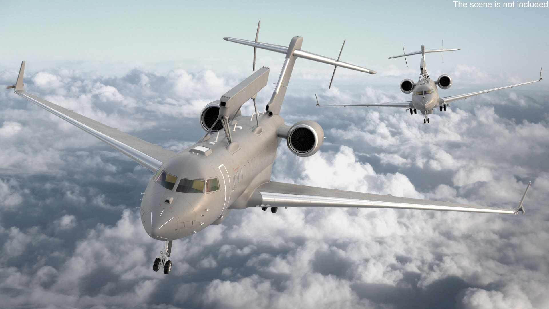 SAAB GlobalEye AEW Aircraft SE-RMY 3D model