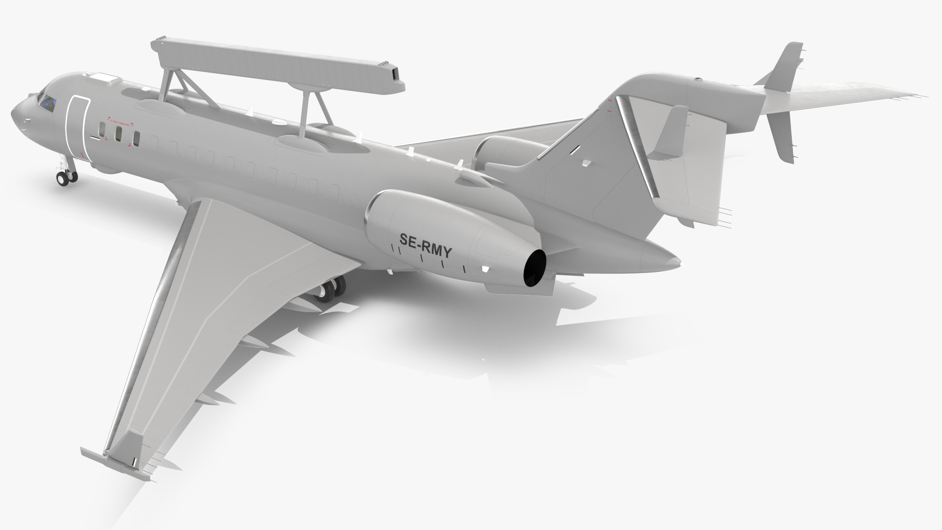 SAAB GlobalEye AEW Aircraft SE-RMY 3D model