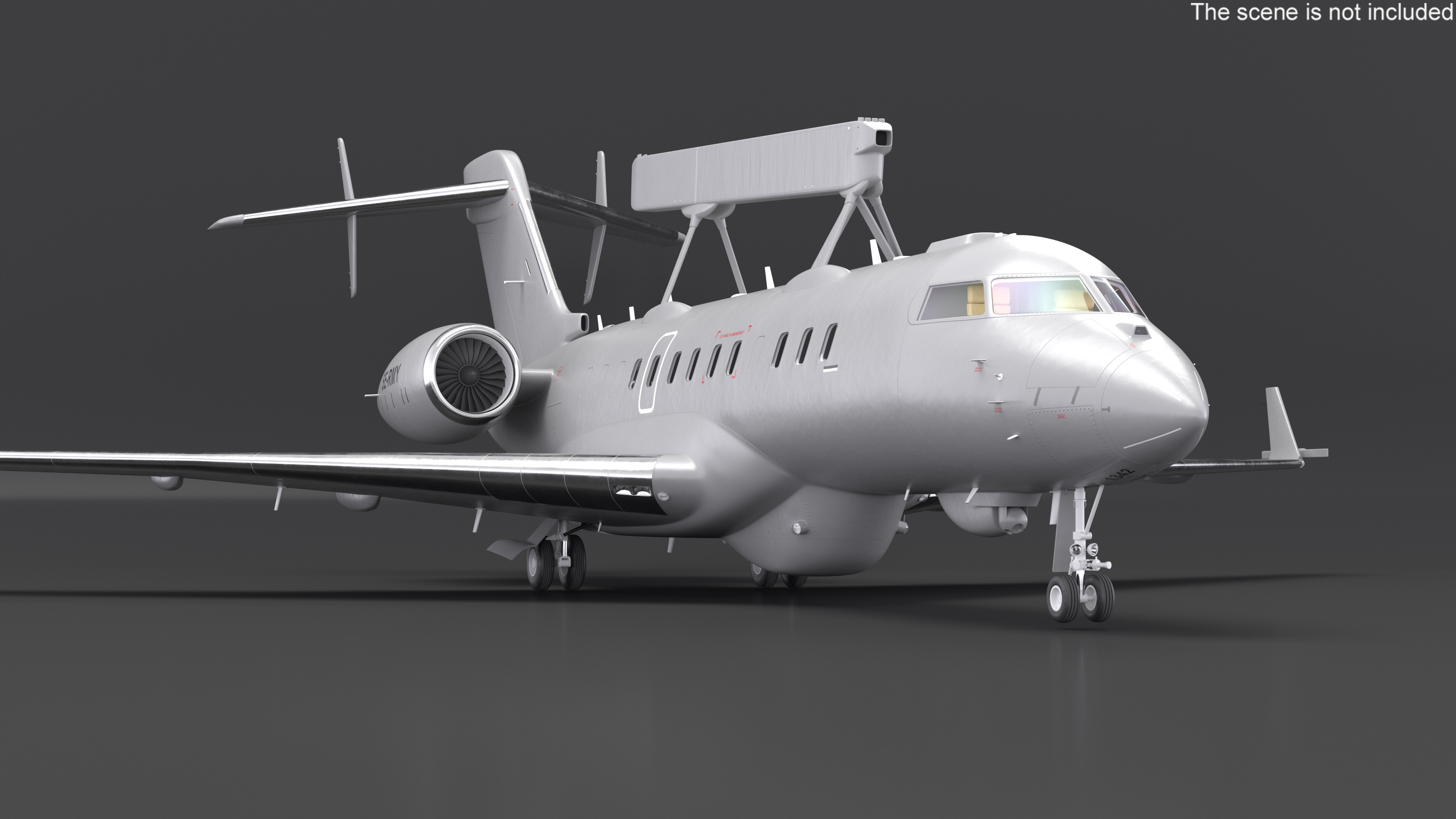 SAAB GlobalEye AEW Aircraft SE-RMY 3D model