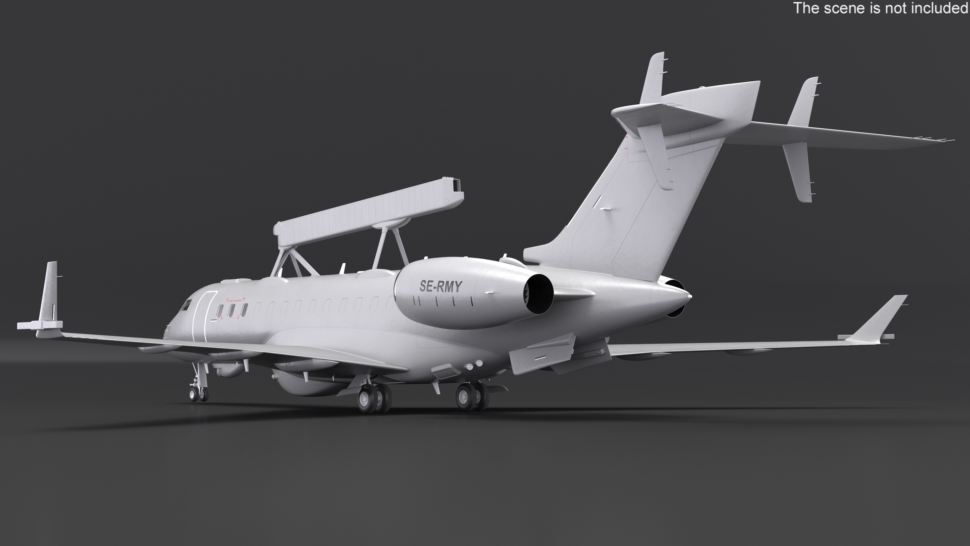 SAAB GlobalEye AEW Aircraft SE-RMY 3D model