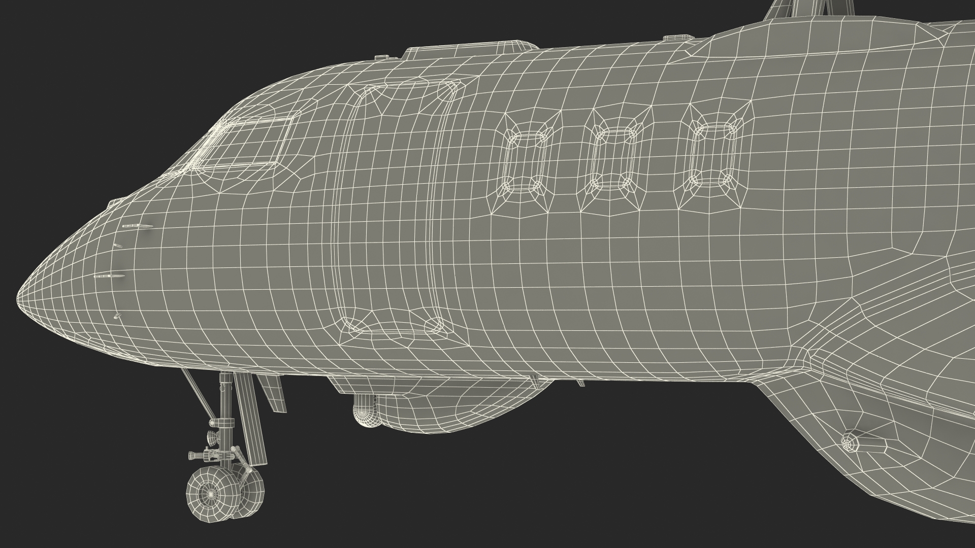 SAAB GlobalEye AEW Aircraft SE-RMY 3D model