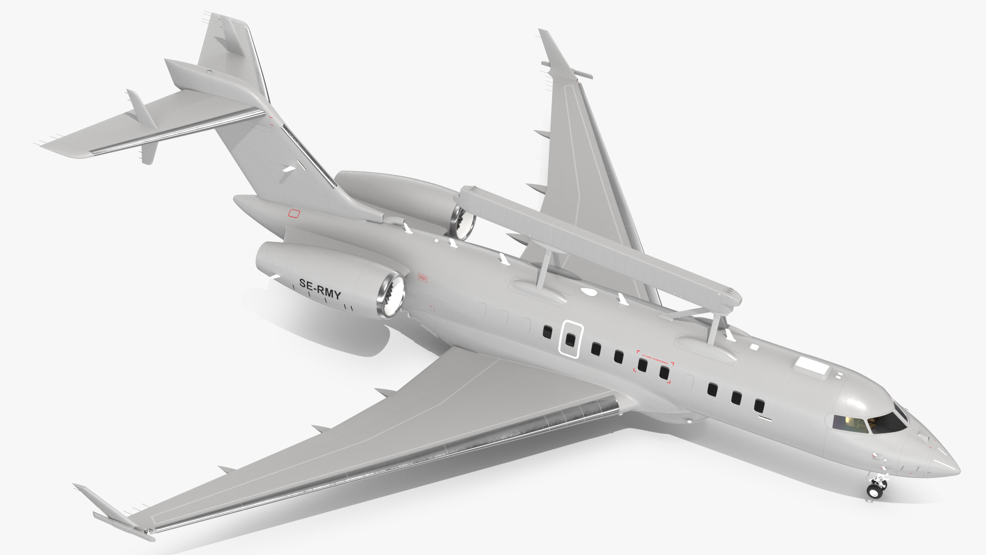 SAAB GlobalEye AEW Aircraft SE-RMY 3D model