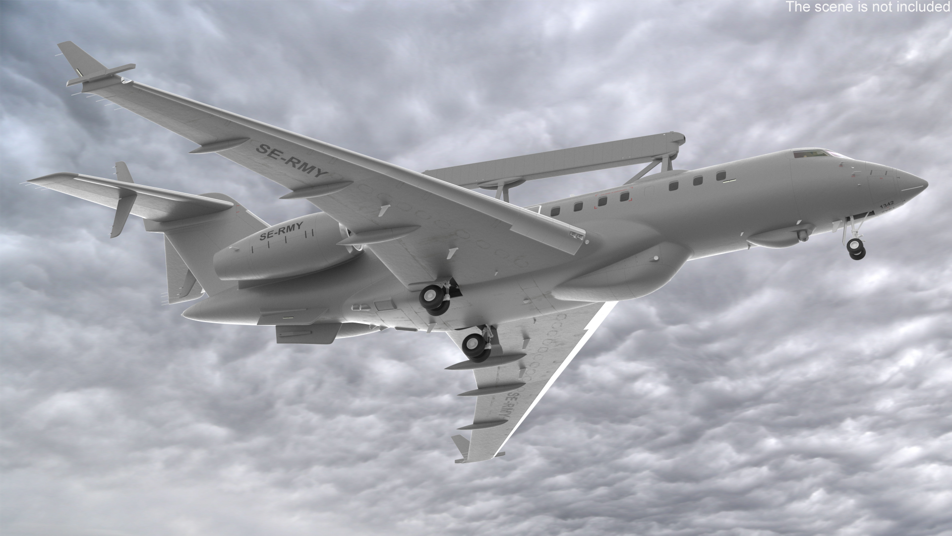 SAAB GlobalEye AEW Aircraft SE-RMY 3D model