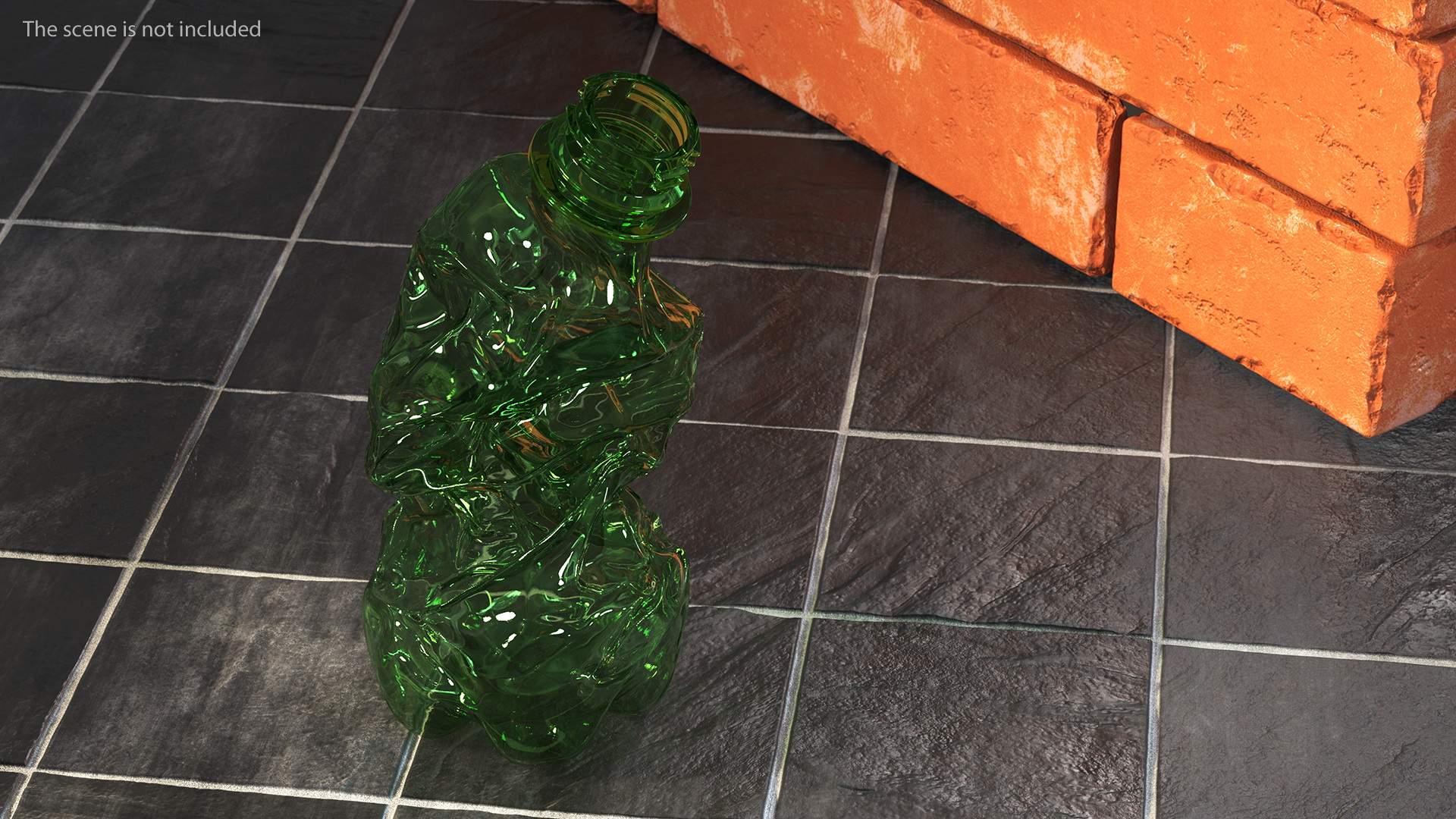 Crushed Plastic Bottle 3D