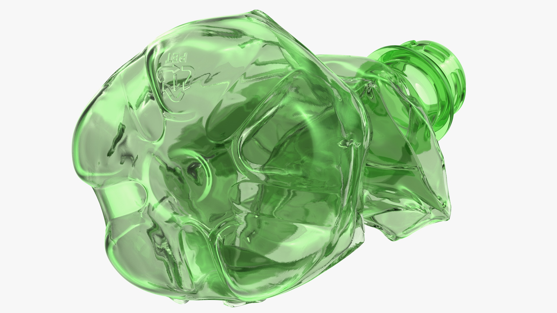 Crushed Plastic Bottle 3D