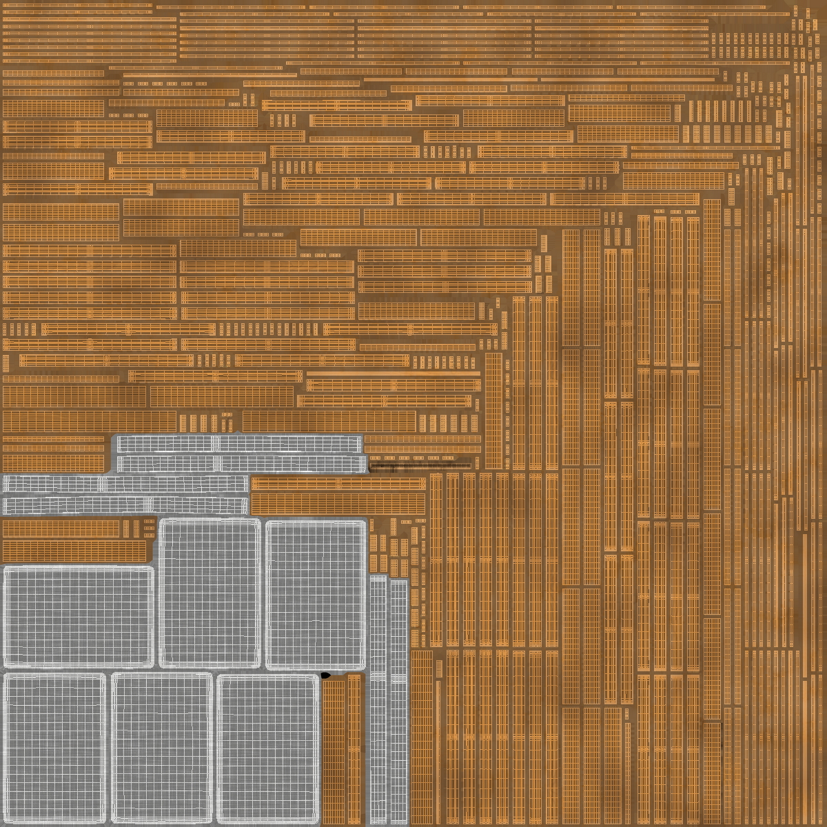 Patio Pallet Garden Sofa 3D model