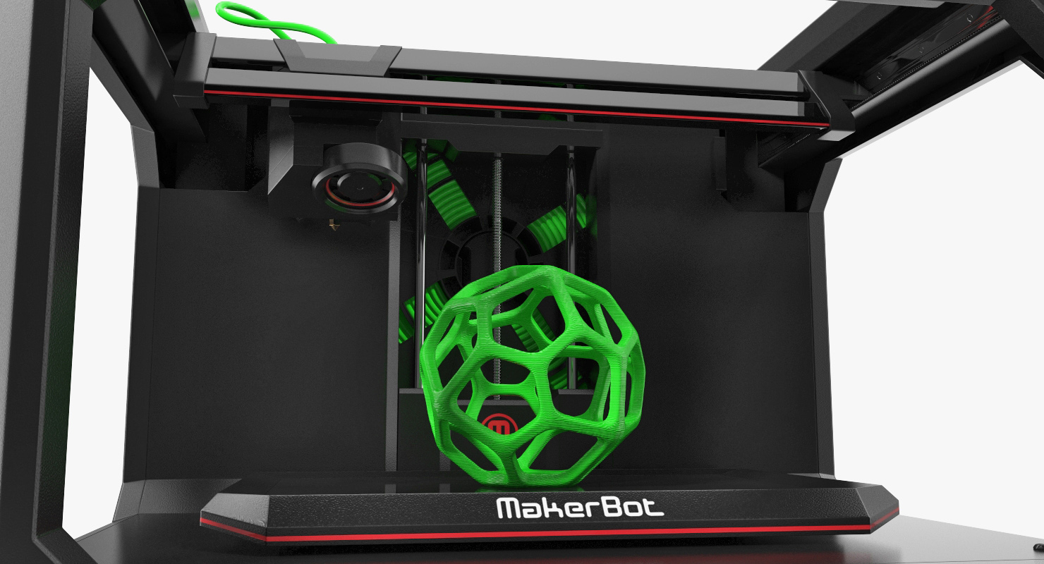 3D model 3d Printer MakerBot Replicator