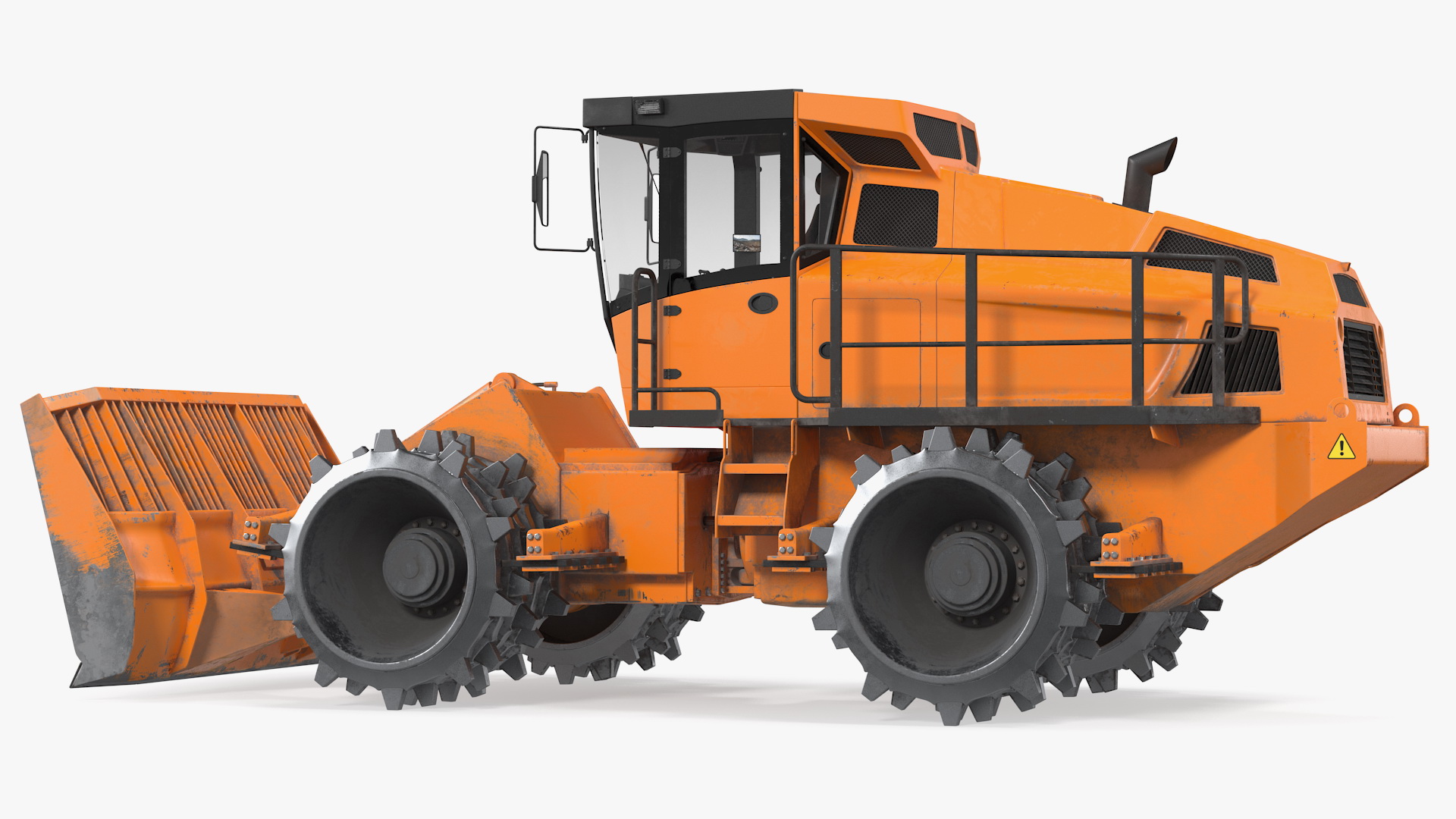 3D model Landfill Waste Compactor Dusty