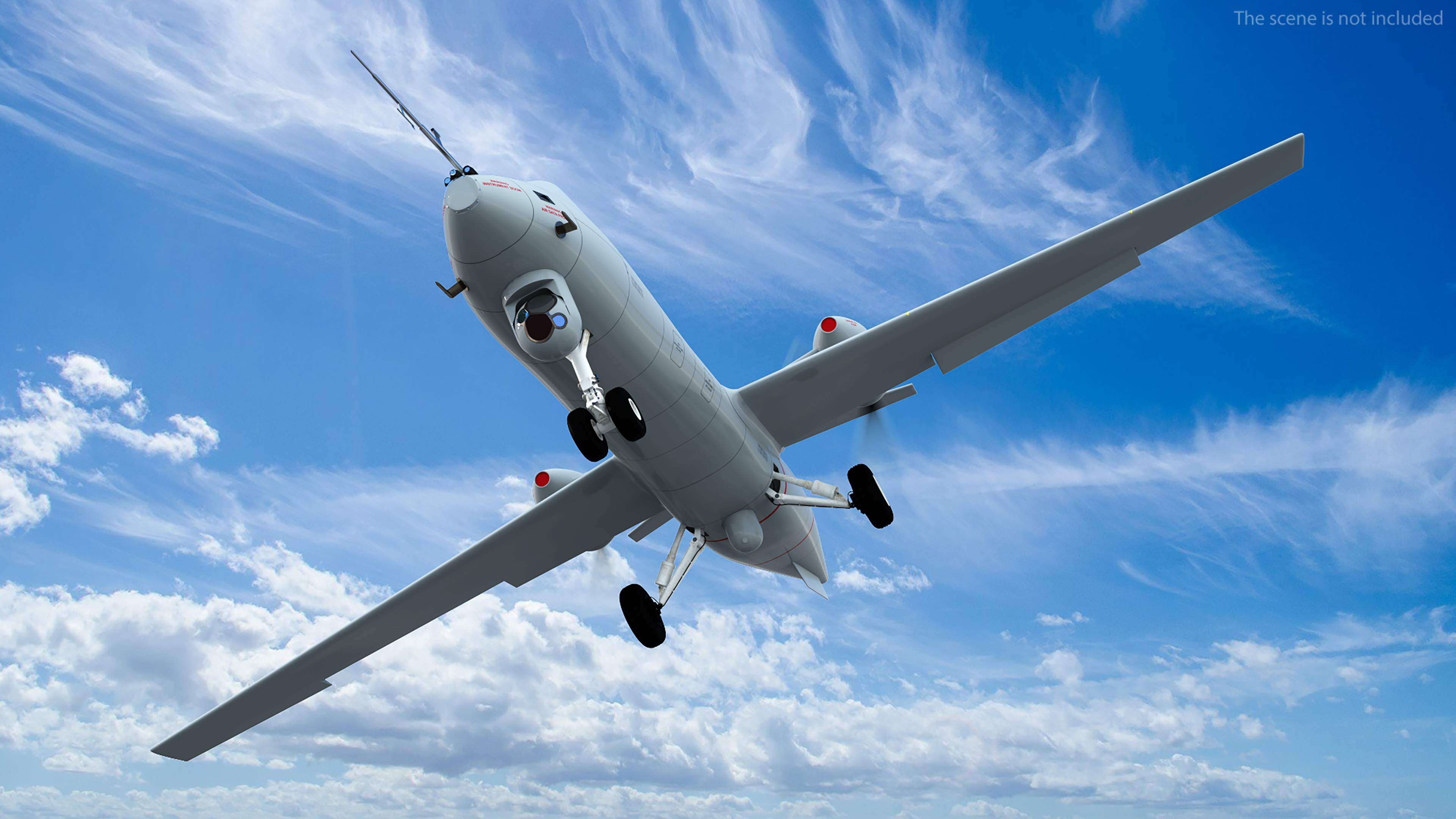 BAe Systems Mantis Unmanned Aircraft Rigged for Maya 3D