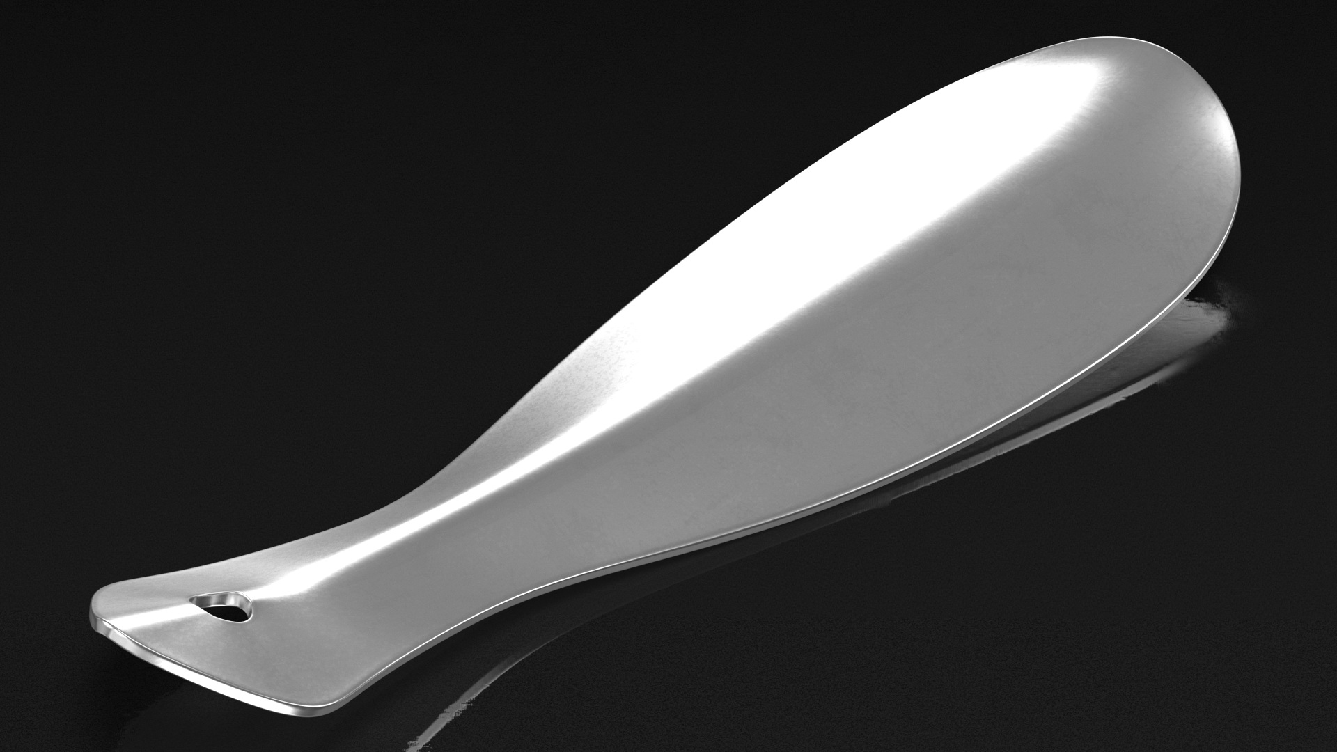 3D Stainless Steel Handled Shoe Horn model