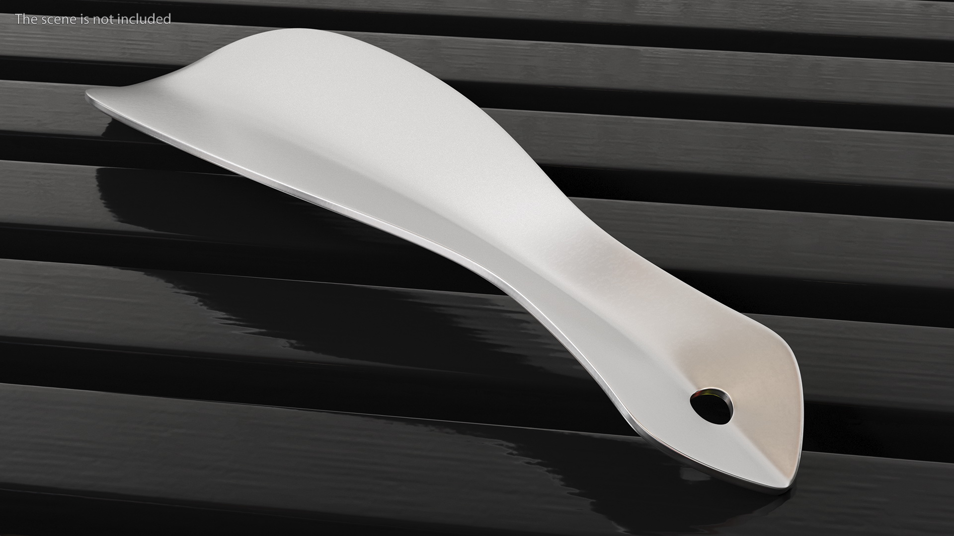 3D Stainless Steel Handled Shoe Horn model