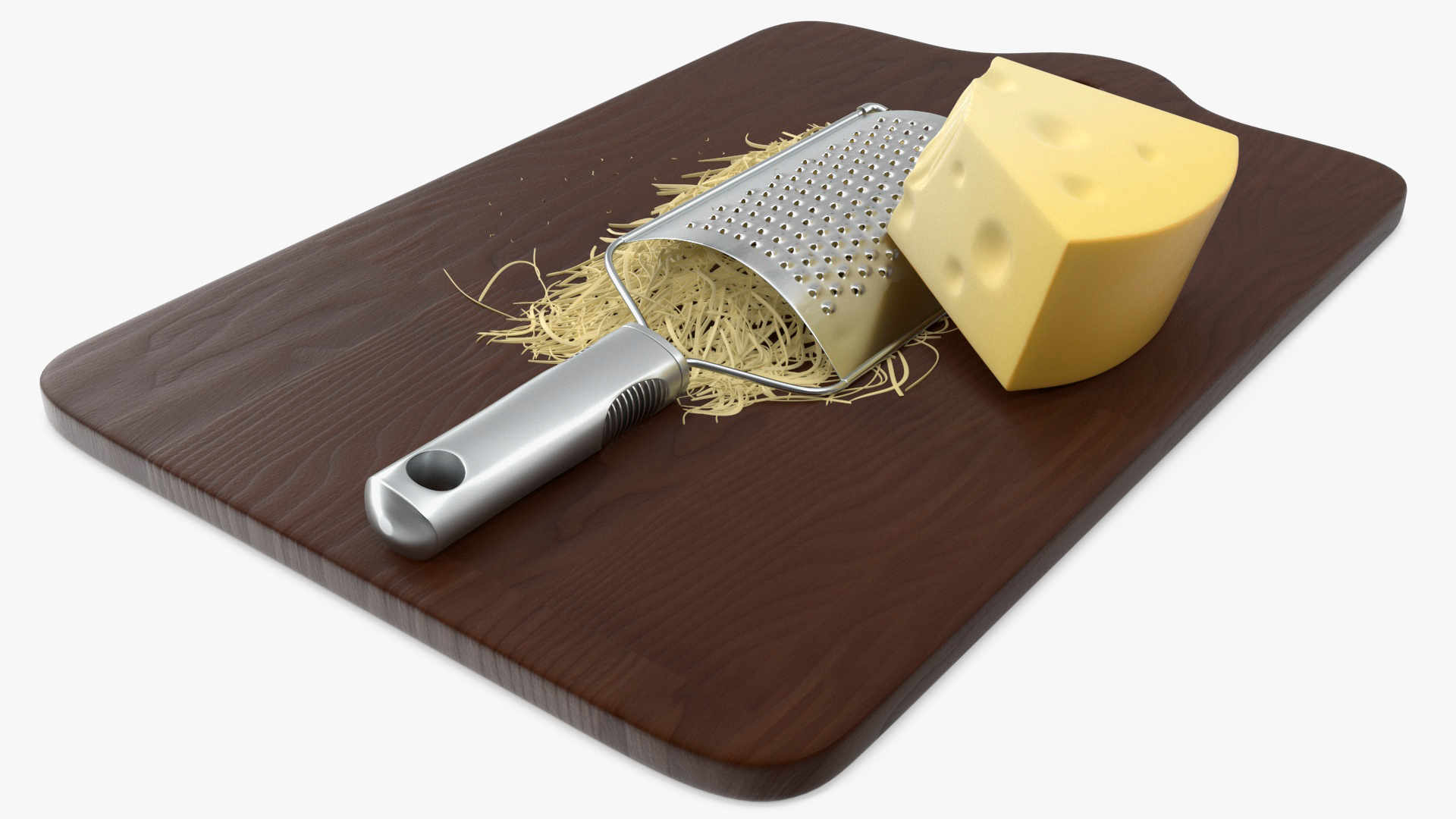 3D model Grated Cheese with Grater