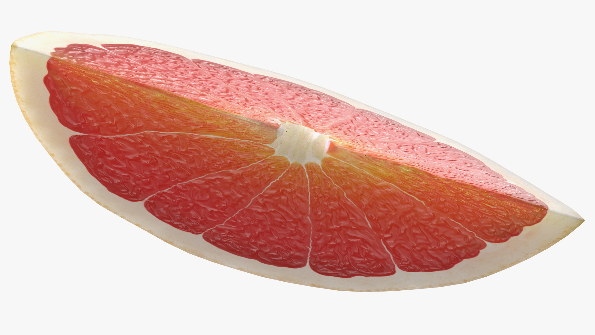 3D Realistic Grapefruit Slice