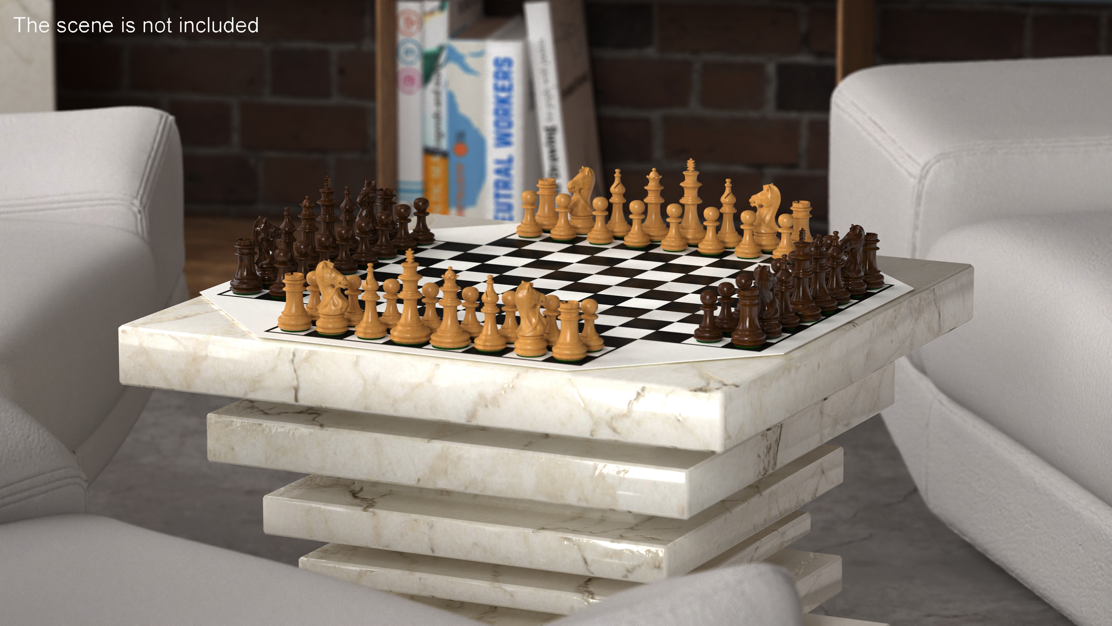 Chess for 4 Players 3D model