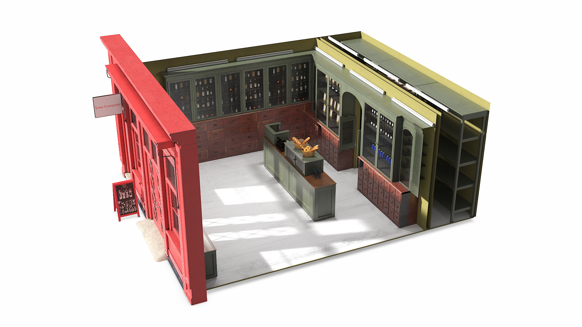 Ground Floor Shop 2 3D model