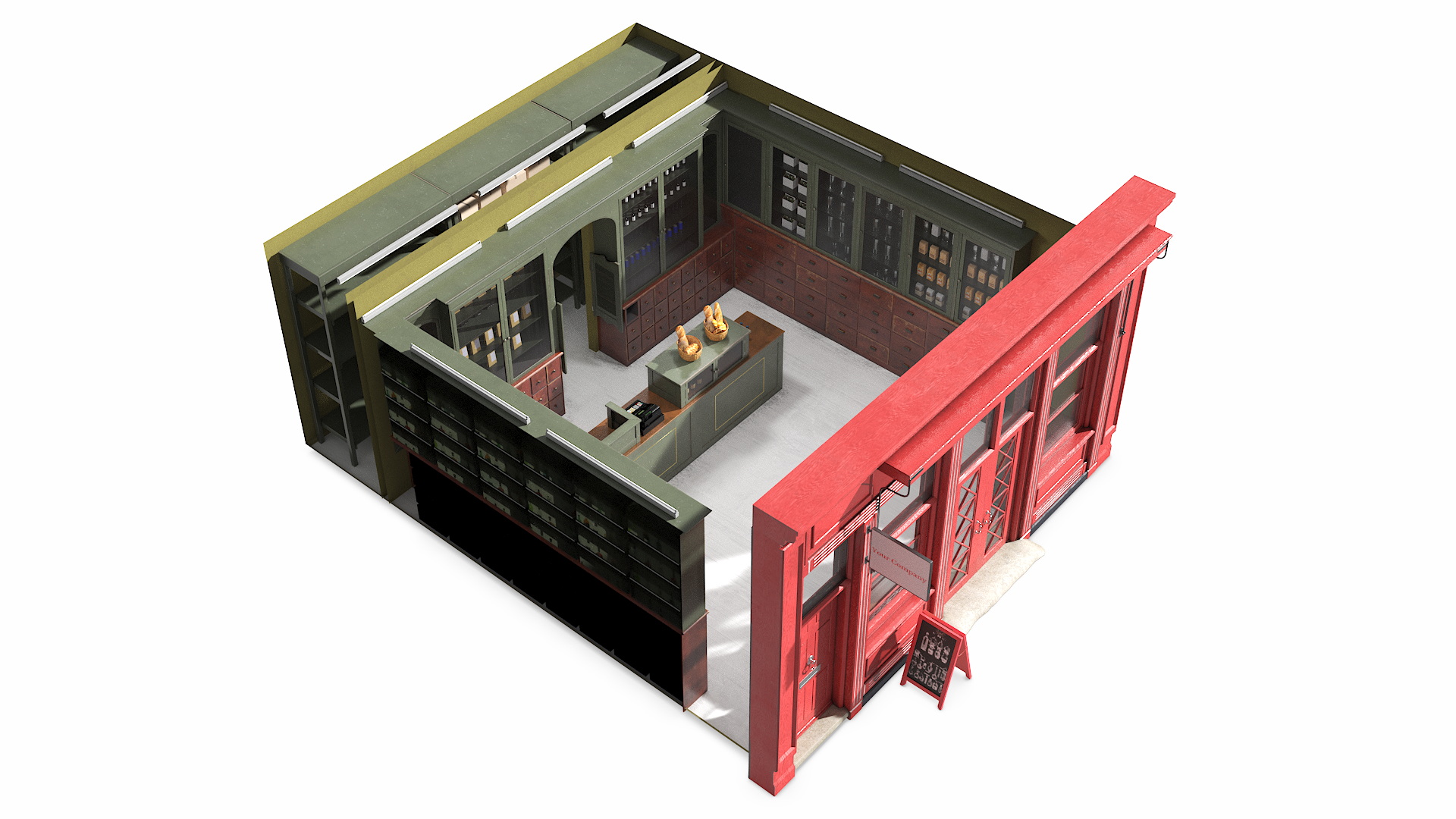 Ground Floor Shop 2 3D model