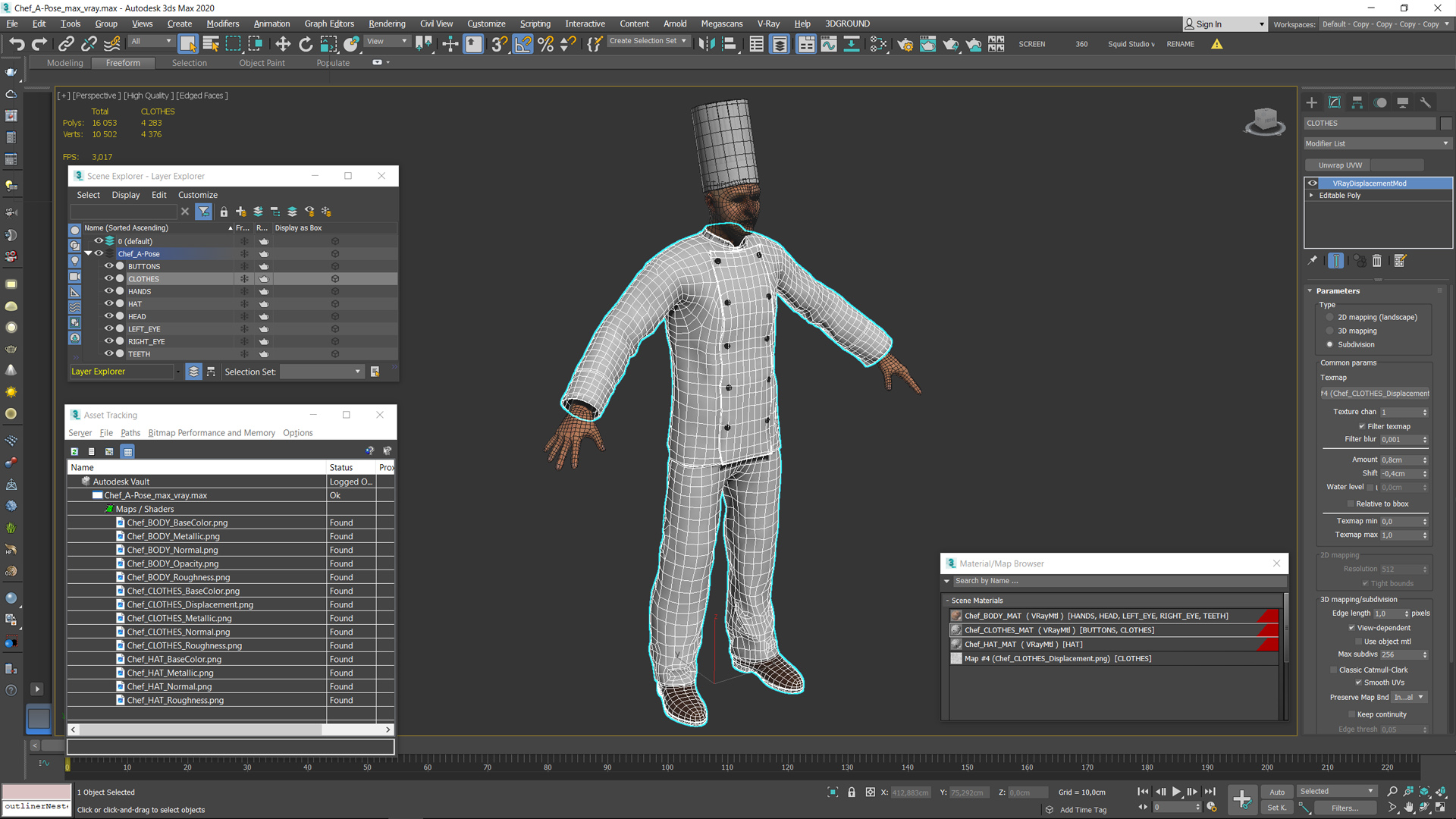 3D Chef A-Pose