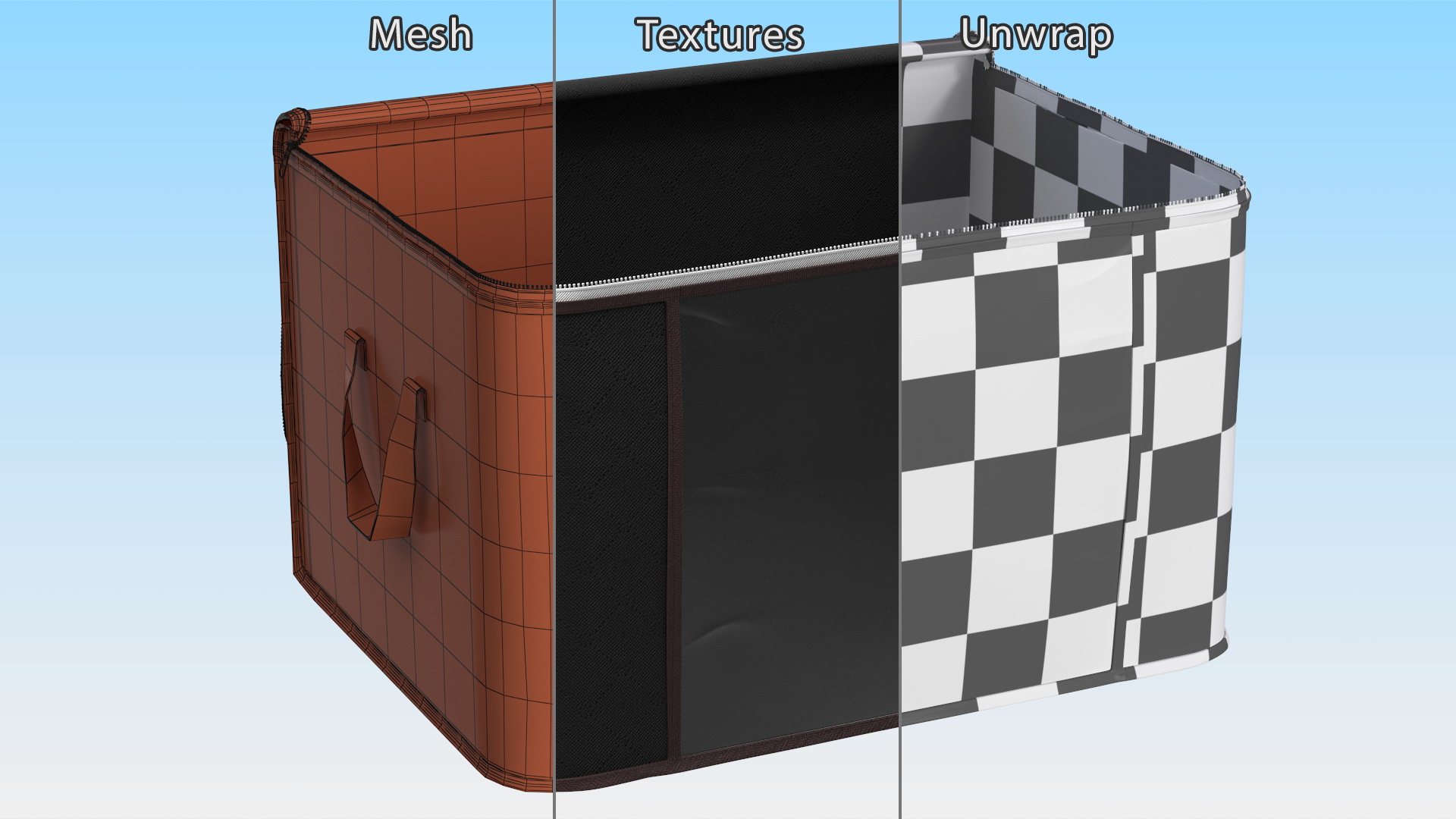 3D model Closet Container with Window Black Empty Open