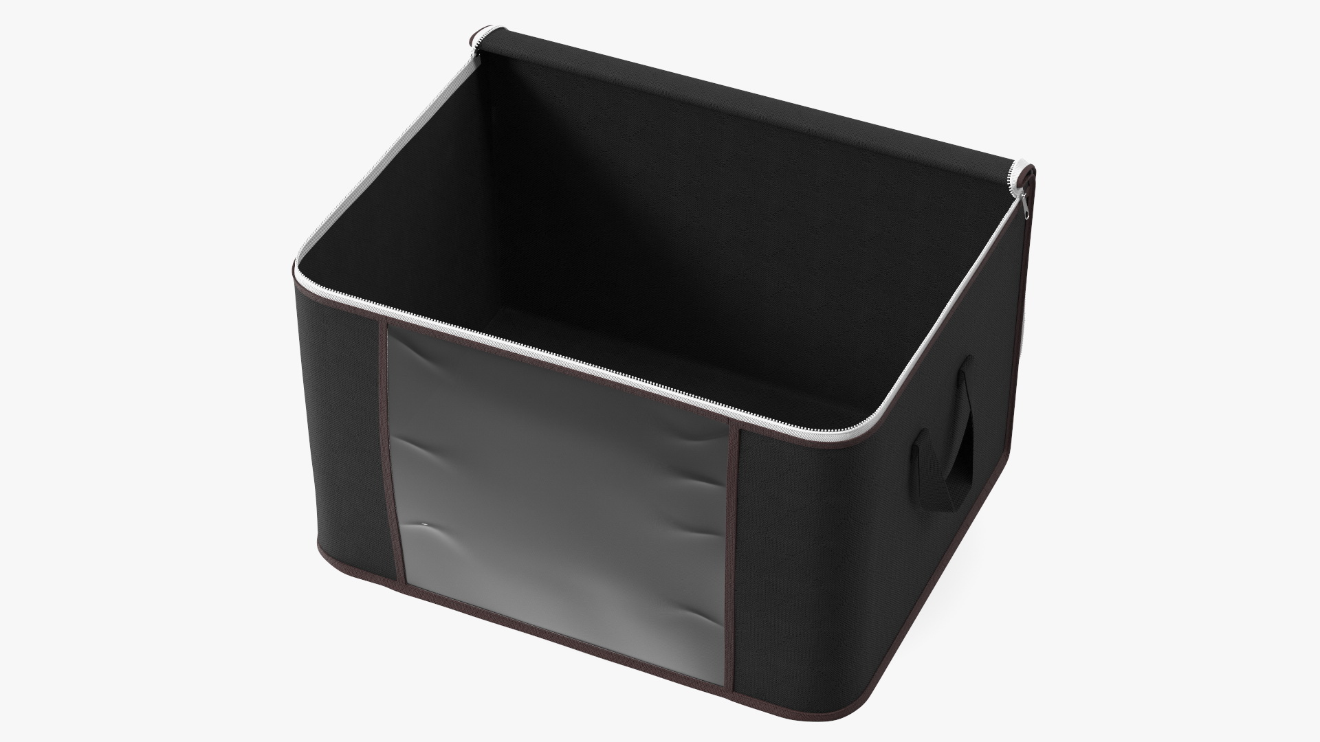 3D model Closet Container with Window Black Empty Open