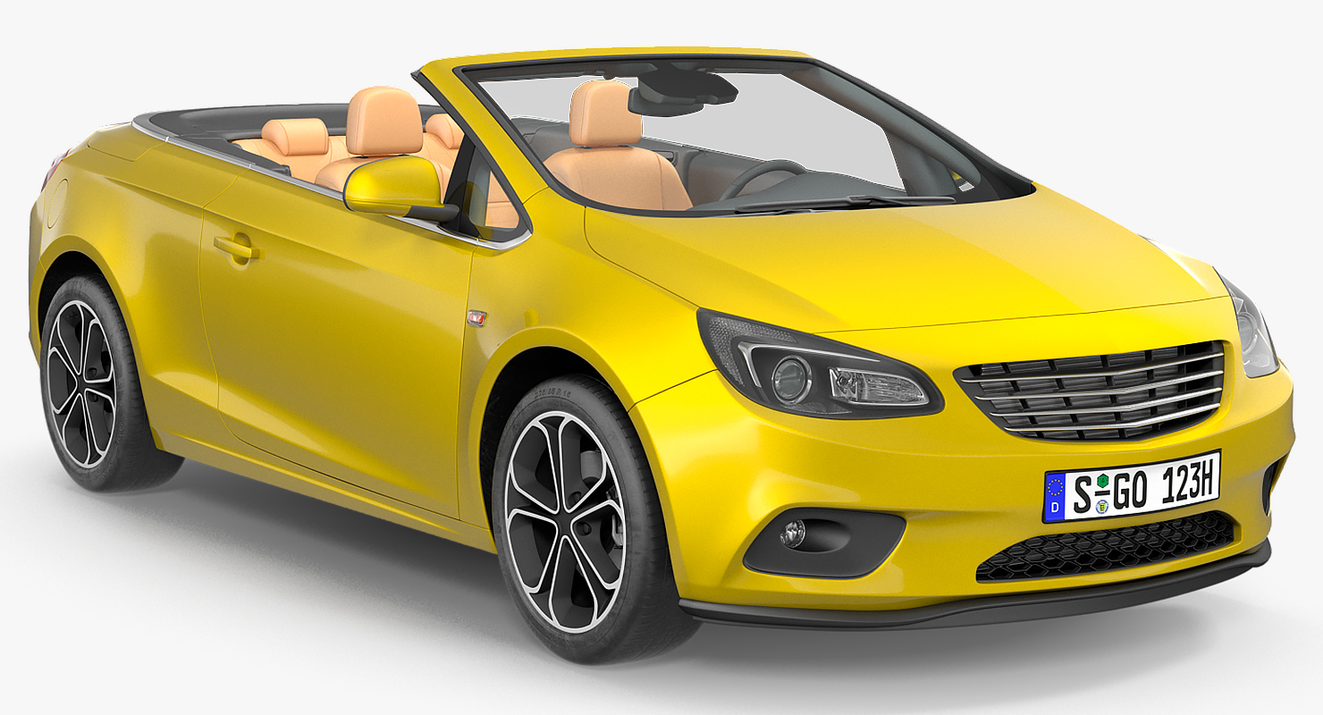 Cabriolet Generic Rigged 3D model