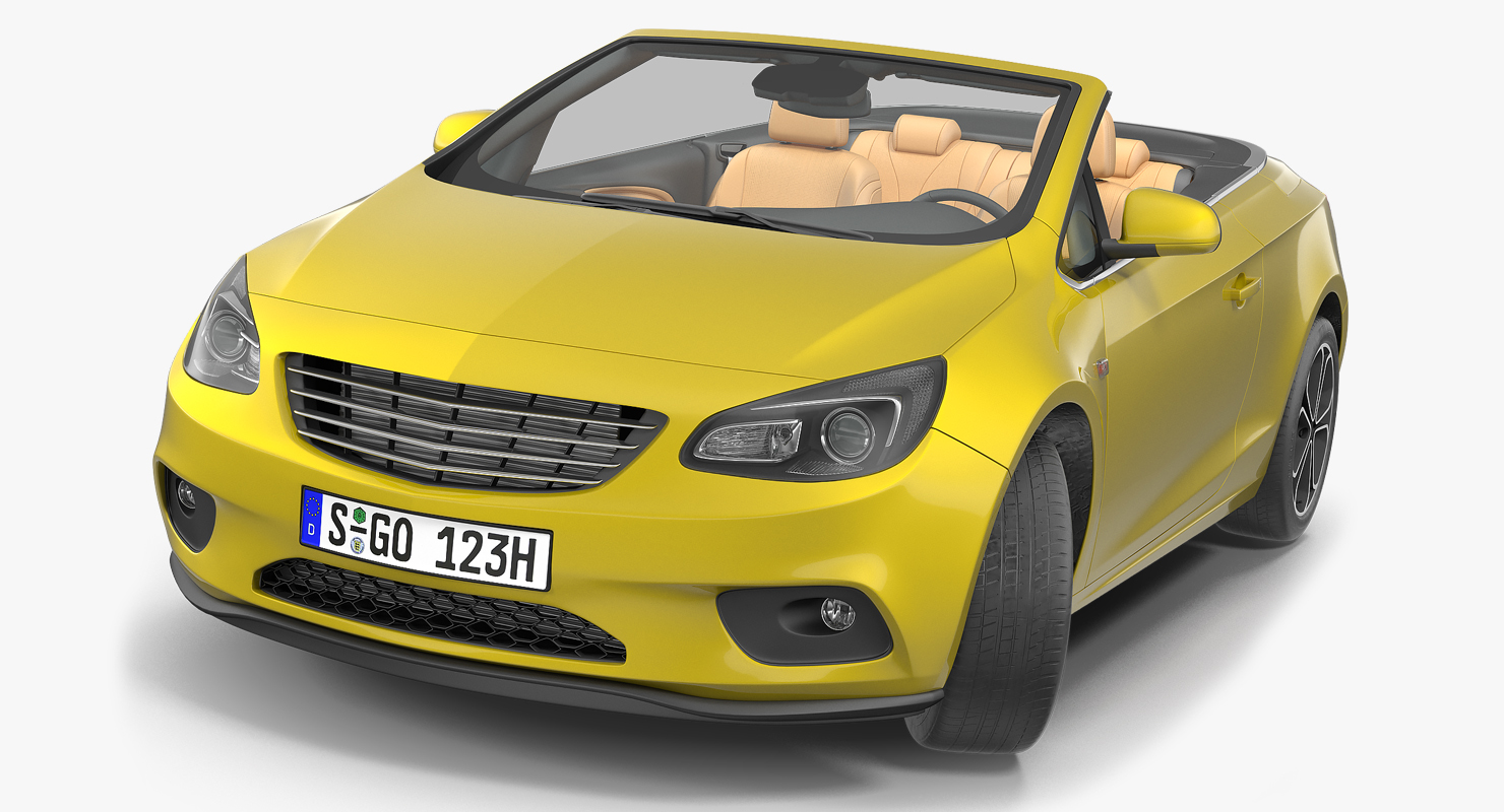 Cabriolet Generic Rigged 3D model