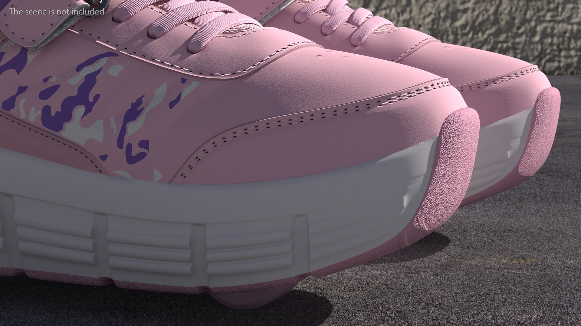 Roller Shoes Pink 3D