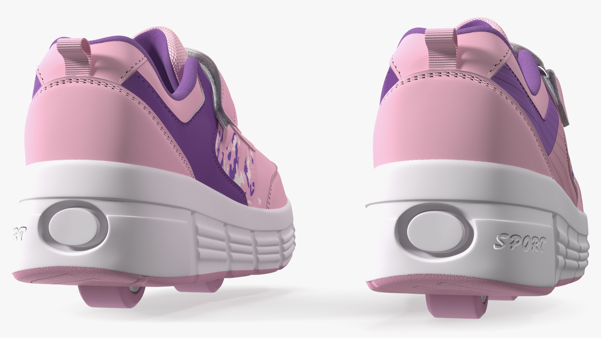 Roller Shoes Pink 3D