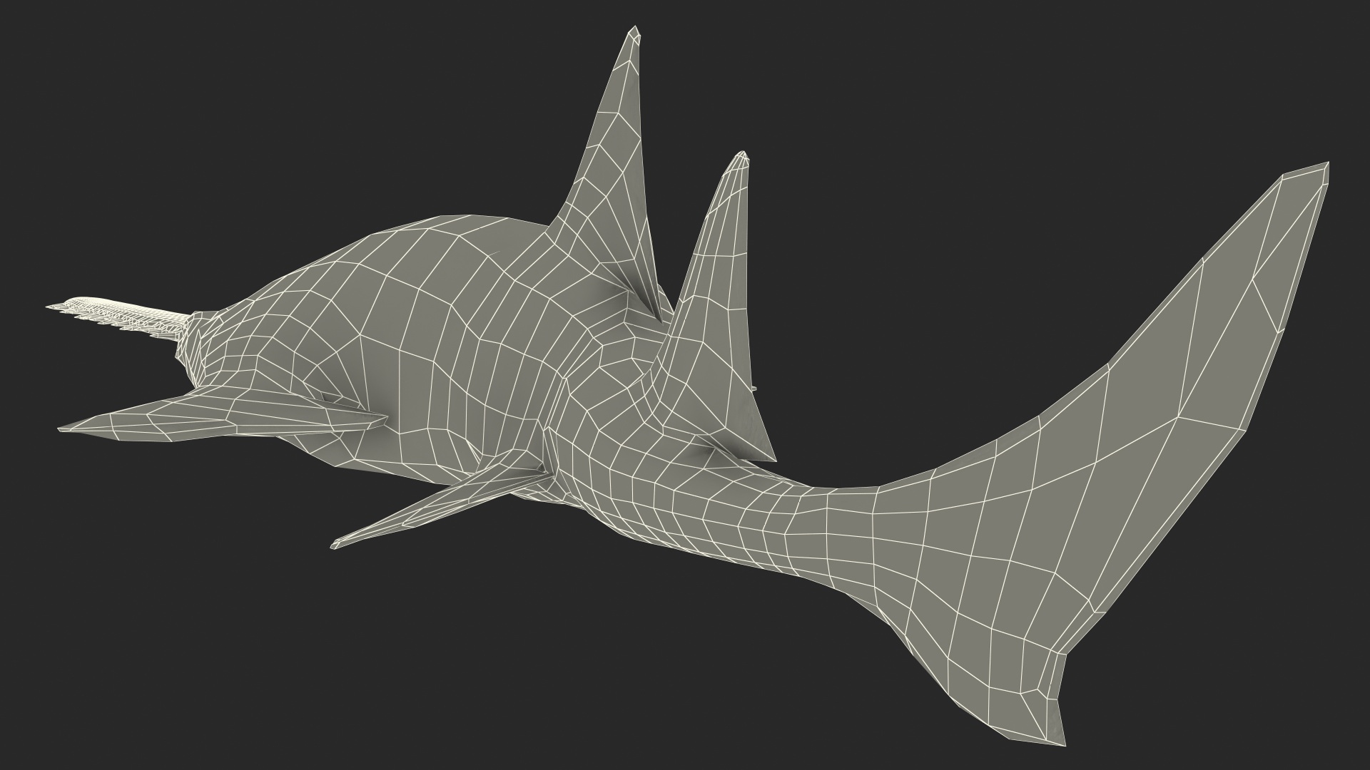 Sawfish Attack Pose 3D model