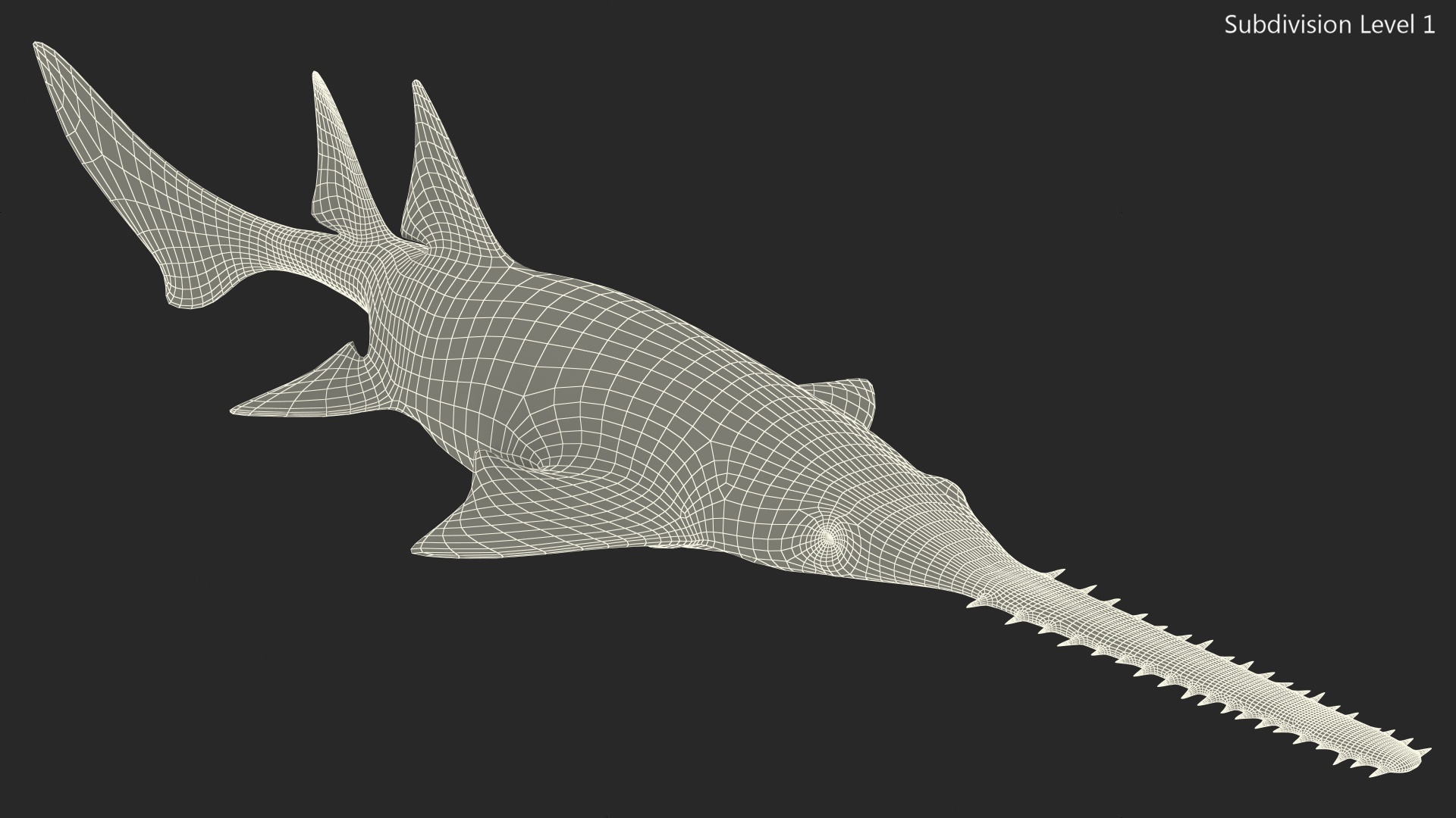 Sawfish Attack Pose 3D model