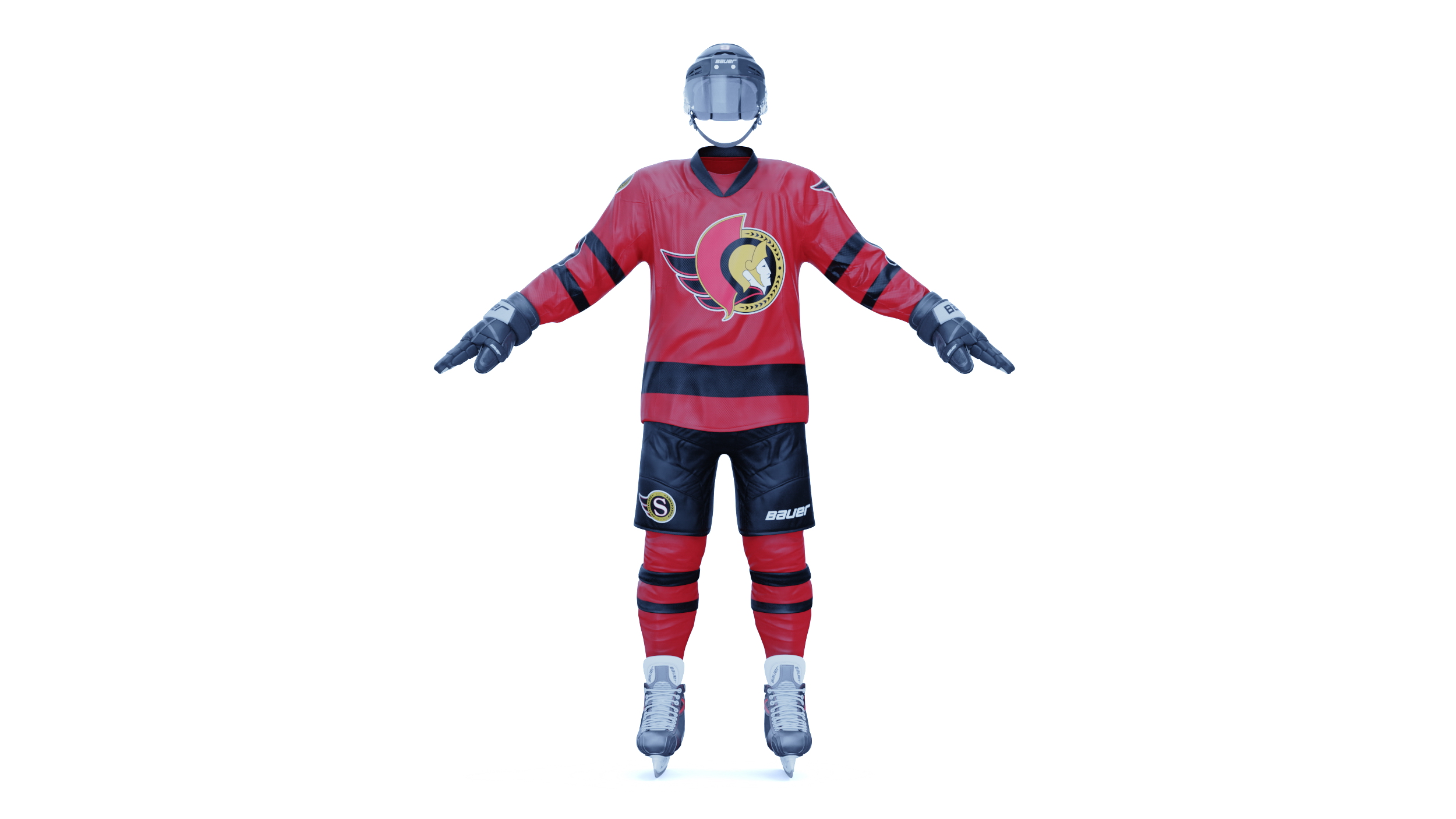 3D model Hockey Uniform Ottawa Senators