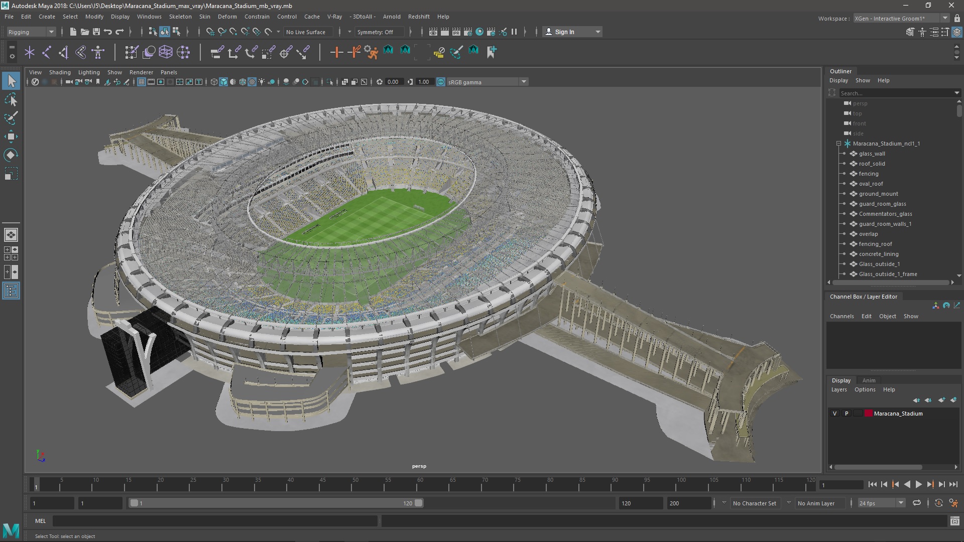 3D Maracana Stadium