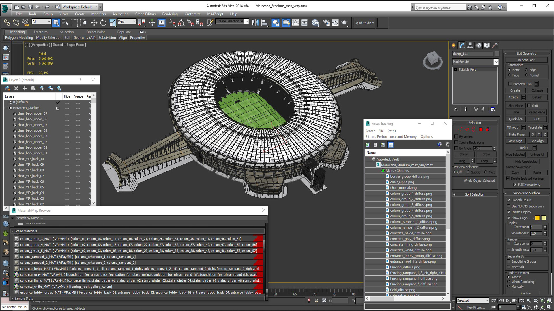 3D Maracana Stadium