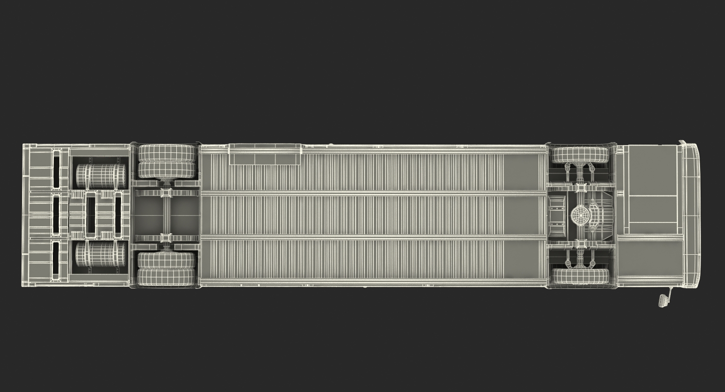 3D Flxible Metro D Bus Rigged