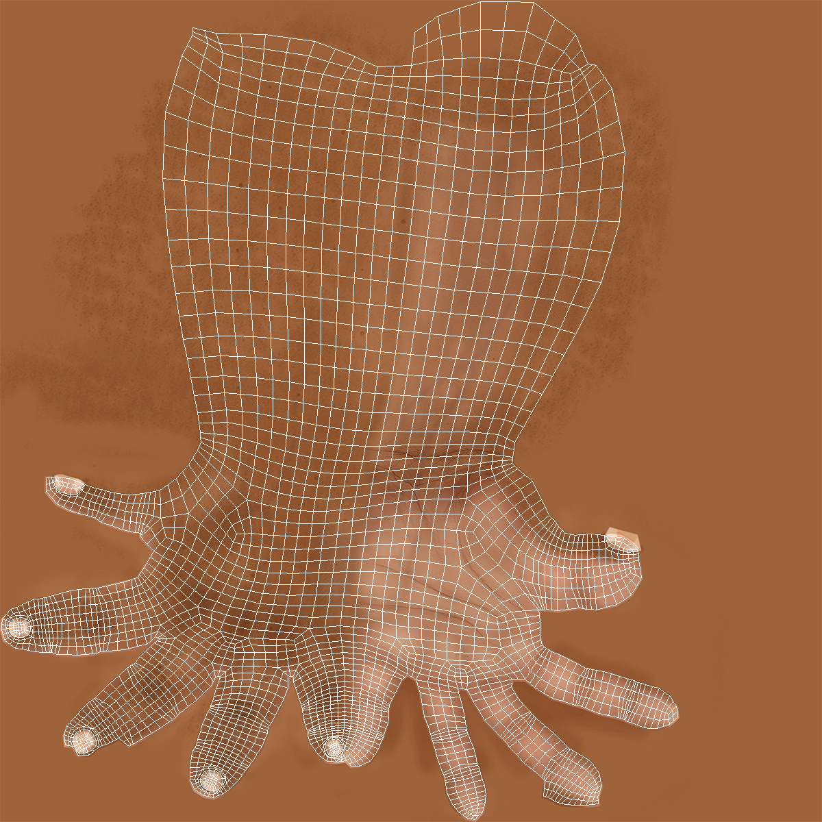 European Man Hands Rigged for Cinema 4D 3D model