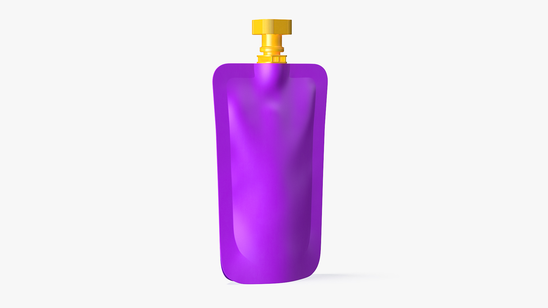 Purple Fruit Juice Pack with Spout 3D model