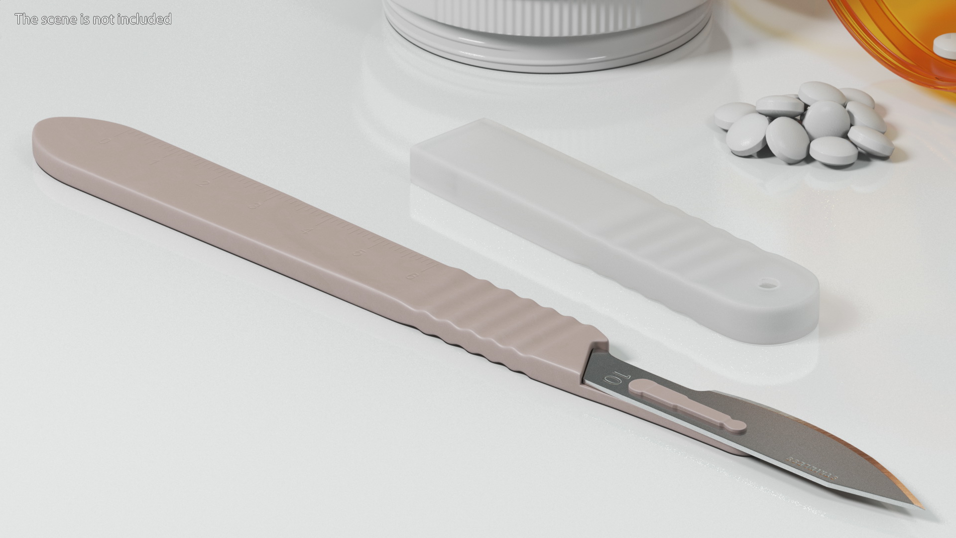 3D Sterile Scalpels with Plastic Handles Set