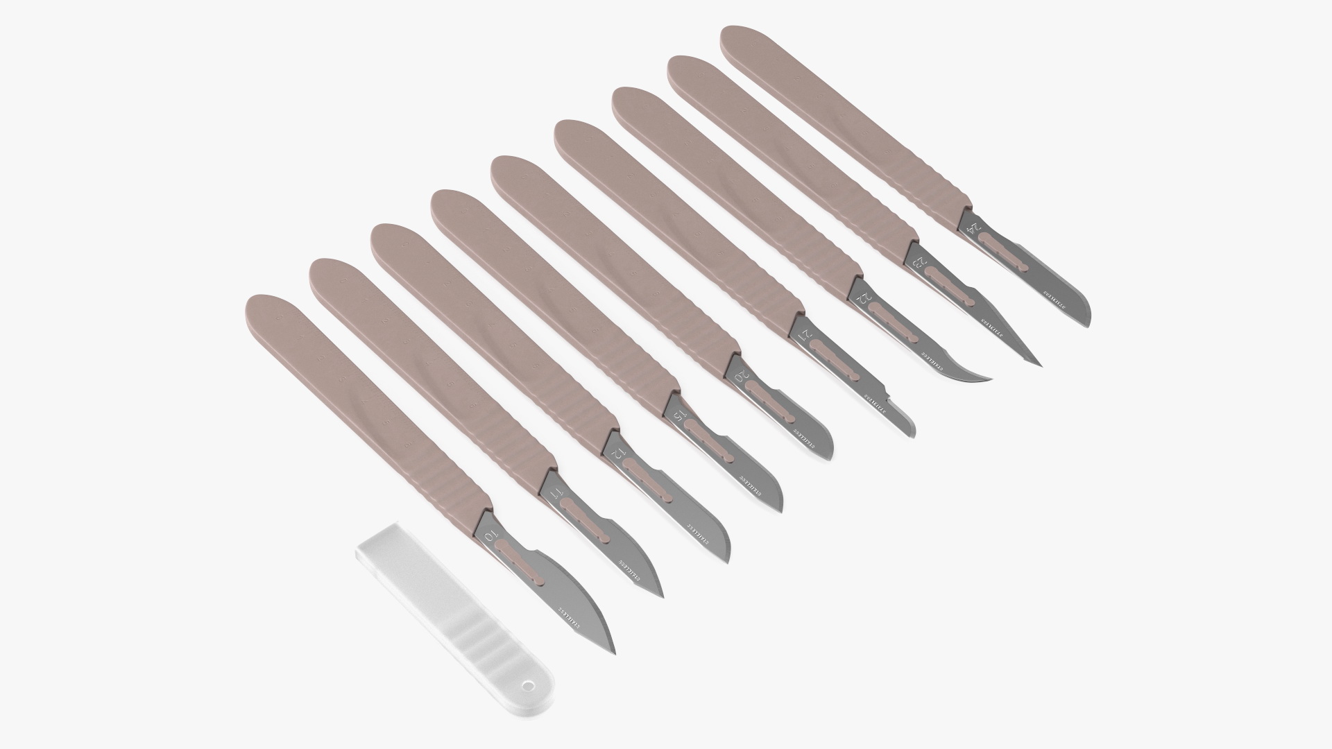 3D Sterile Scalpels with Plastic Handles Set