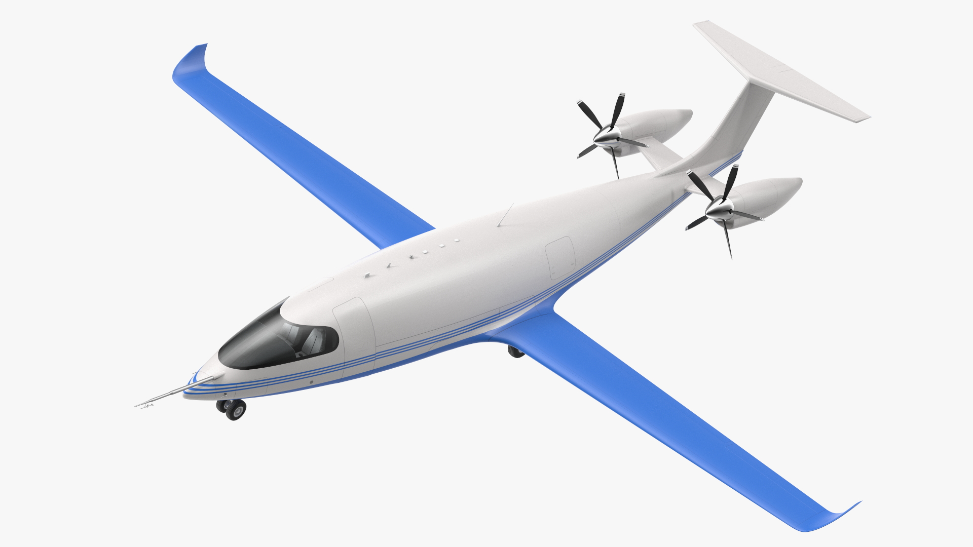 3D model Electric Cargo Aircraft Rigged