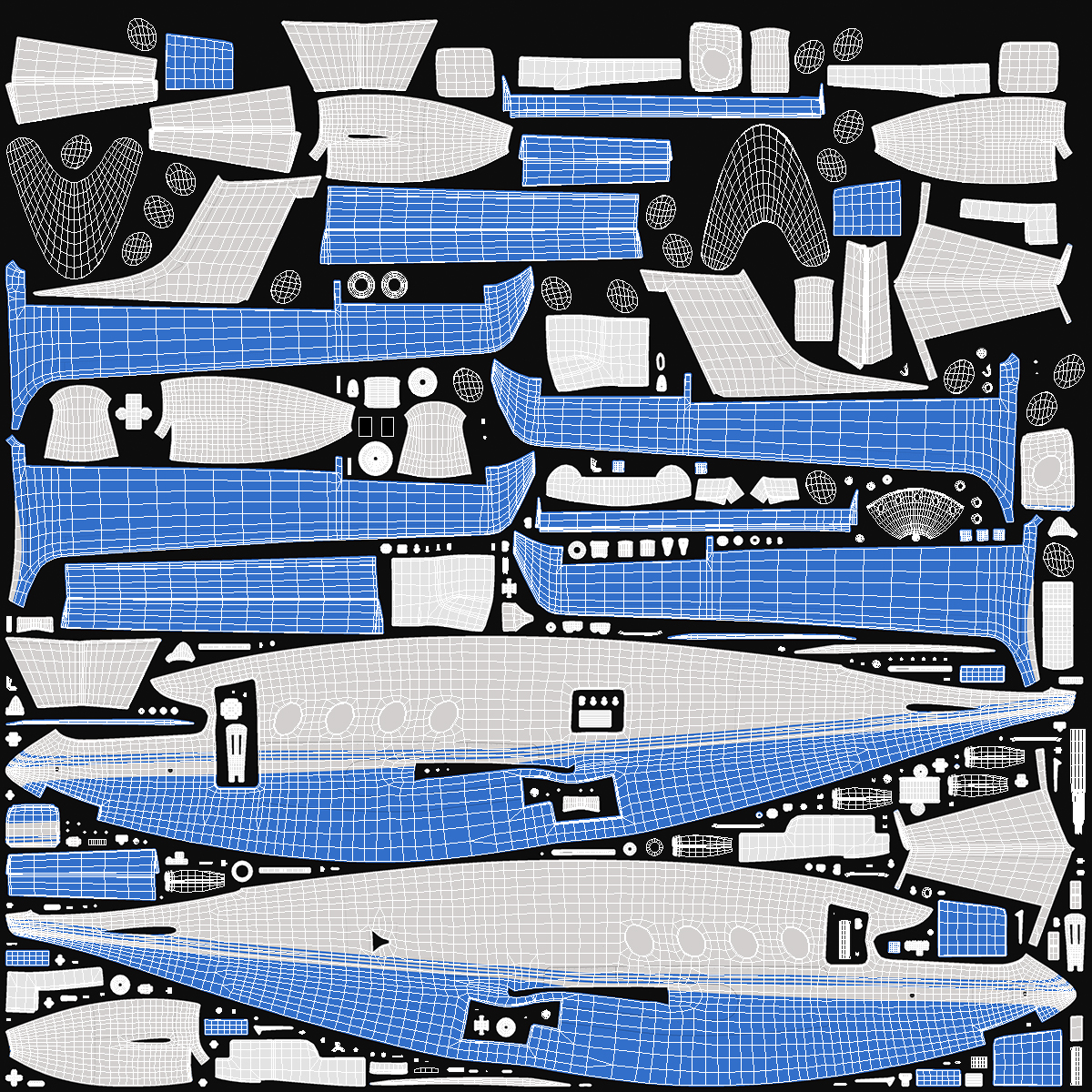 3D model Electric Cargo Aircraft Rigged